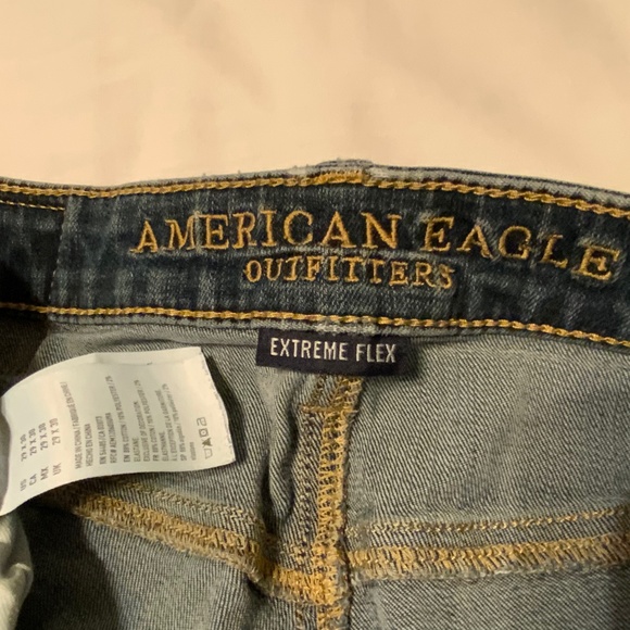 American Eagle ‘Extreme Flex’ Slim Straight Mid-Rise Blue Jeans (29x28.5) - Picture 5 of 10